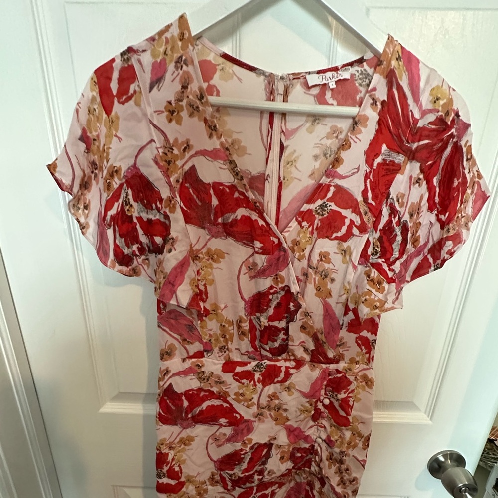 Parker Vivi Midi Dress from Rent the Runway Sz 4 EUC - Picture 6 of 8